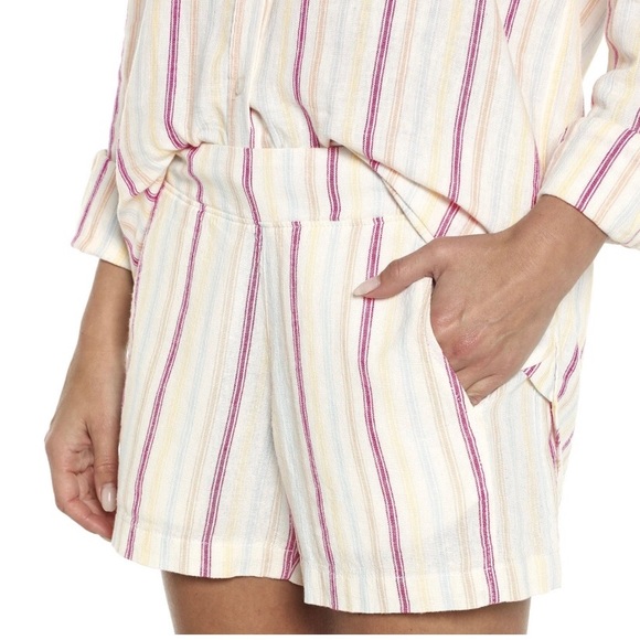 GAP Ladies Linen Shorts - Dotted Sun Stripe - Size XL - NWT - Picture 5 of 10